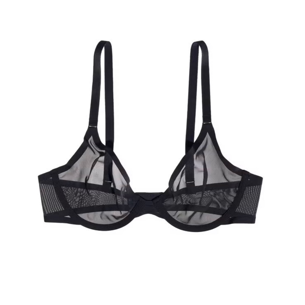 NWOT CUUP‎ The Plunge-Mesh Bra Black Various Sizes - Picture 9 of 11